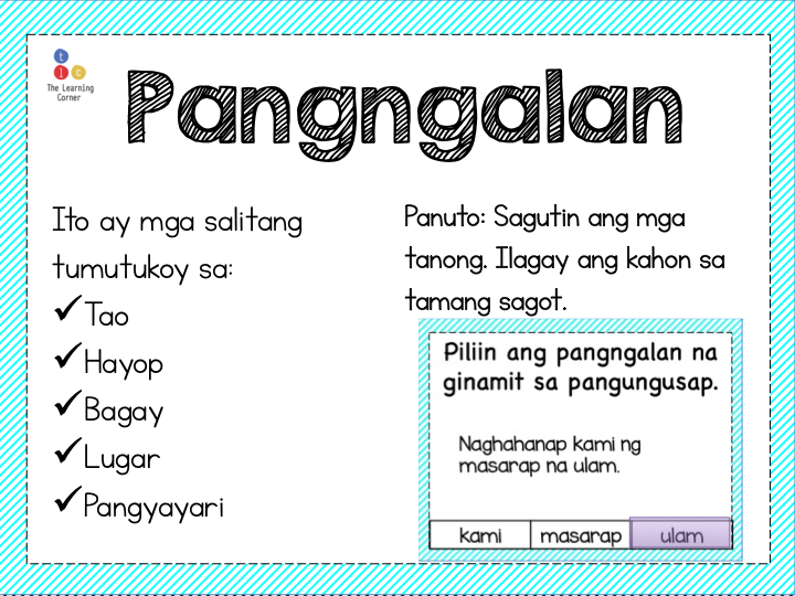 Pangngalan Activity Noun Activity Pangngalan Gawain Multiple Choice Fyp ...