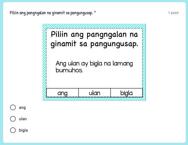 Pangngalan google form