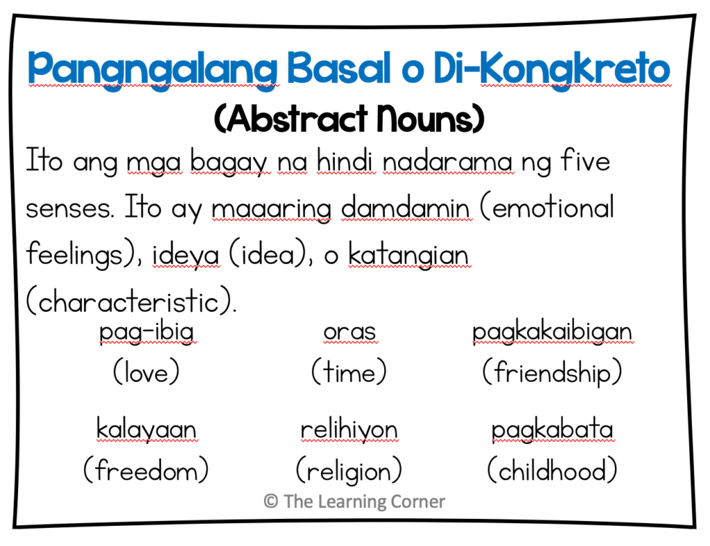Definition of pangngalang basal and examples
