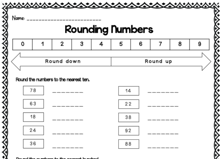 Do you need help rounding numbers? - The Learning Corner