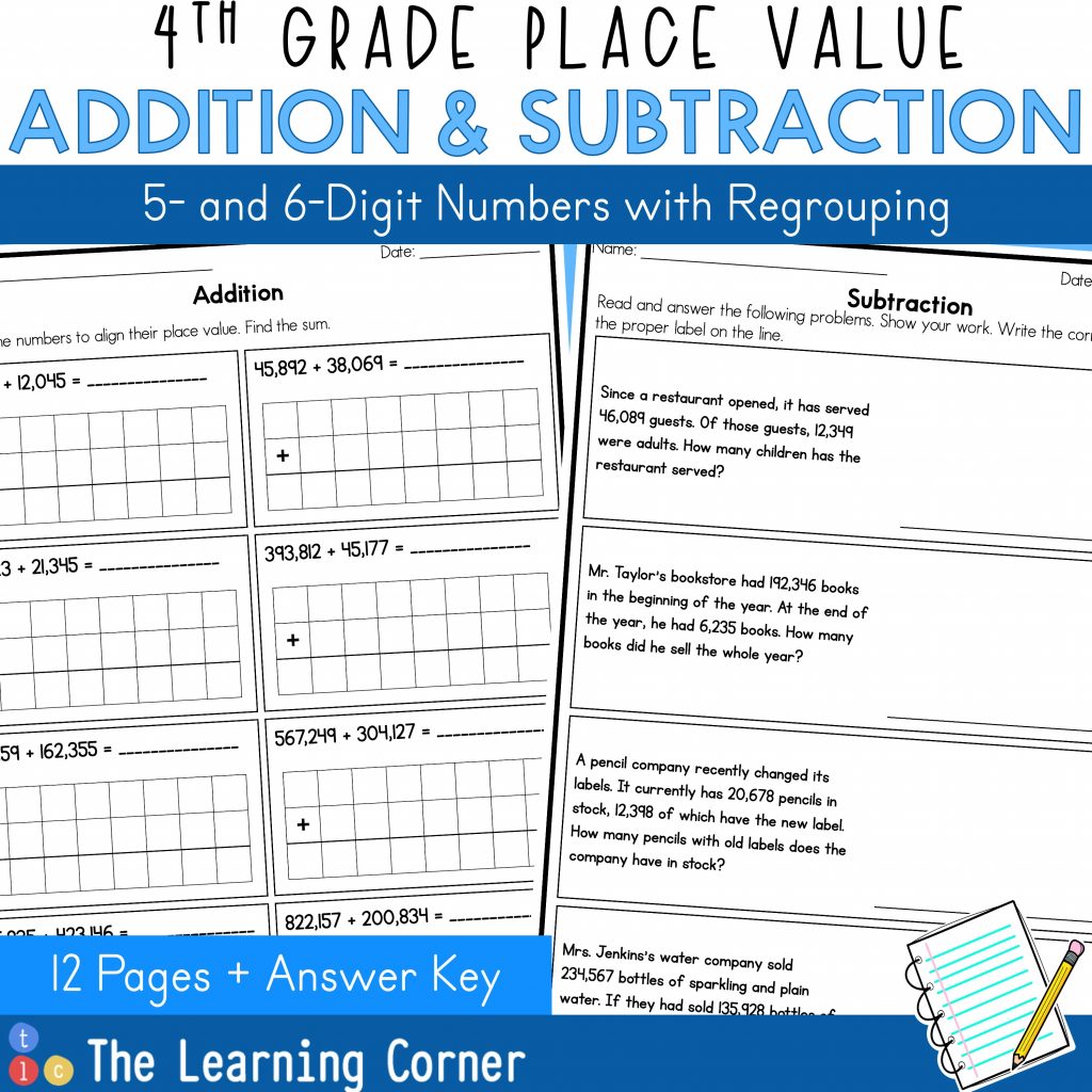 Addition and Subtraction with Regrouping Worksheet