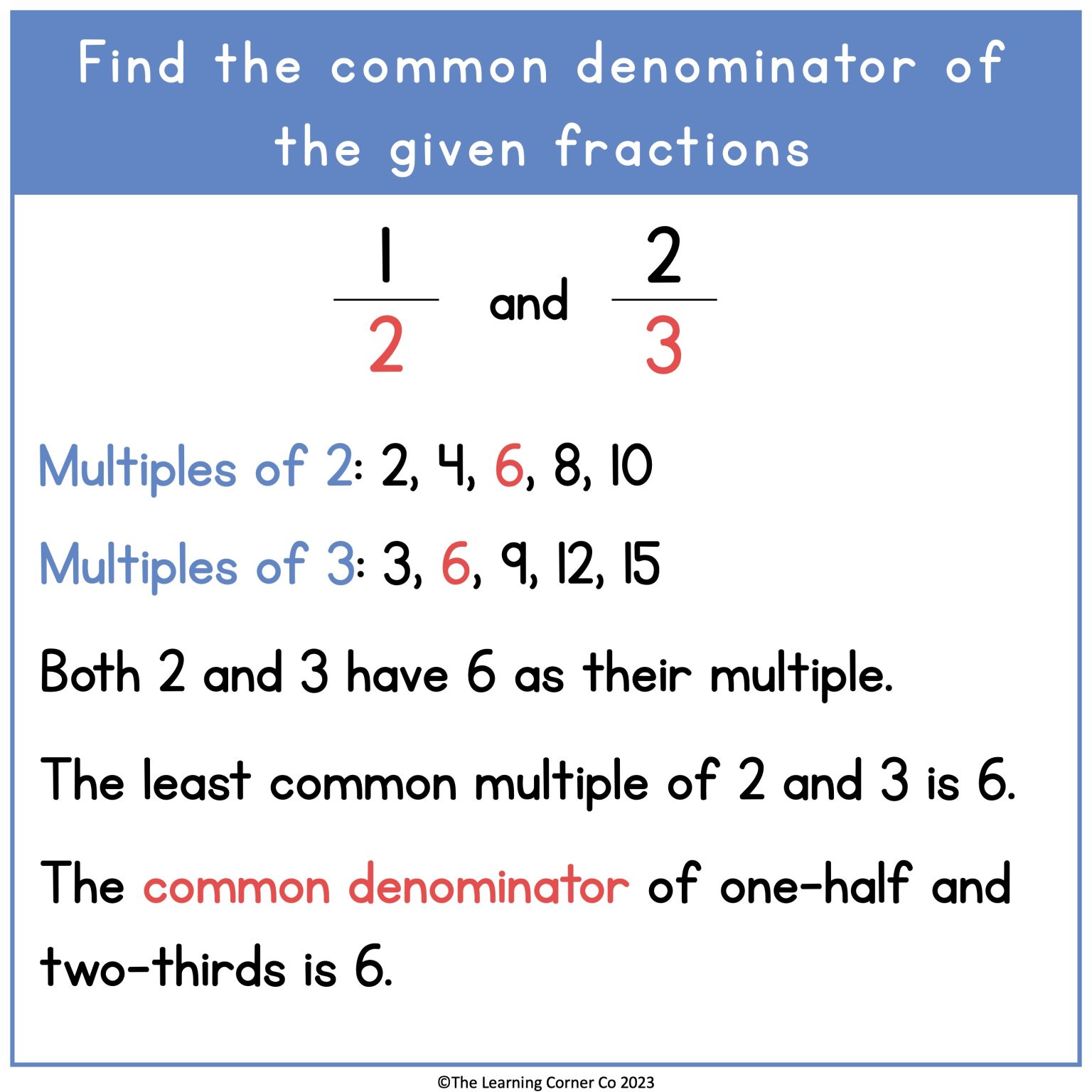 Lowest Common Denominator Of 100 And 120