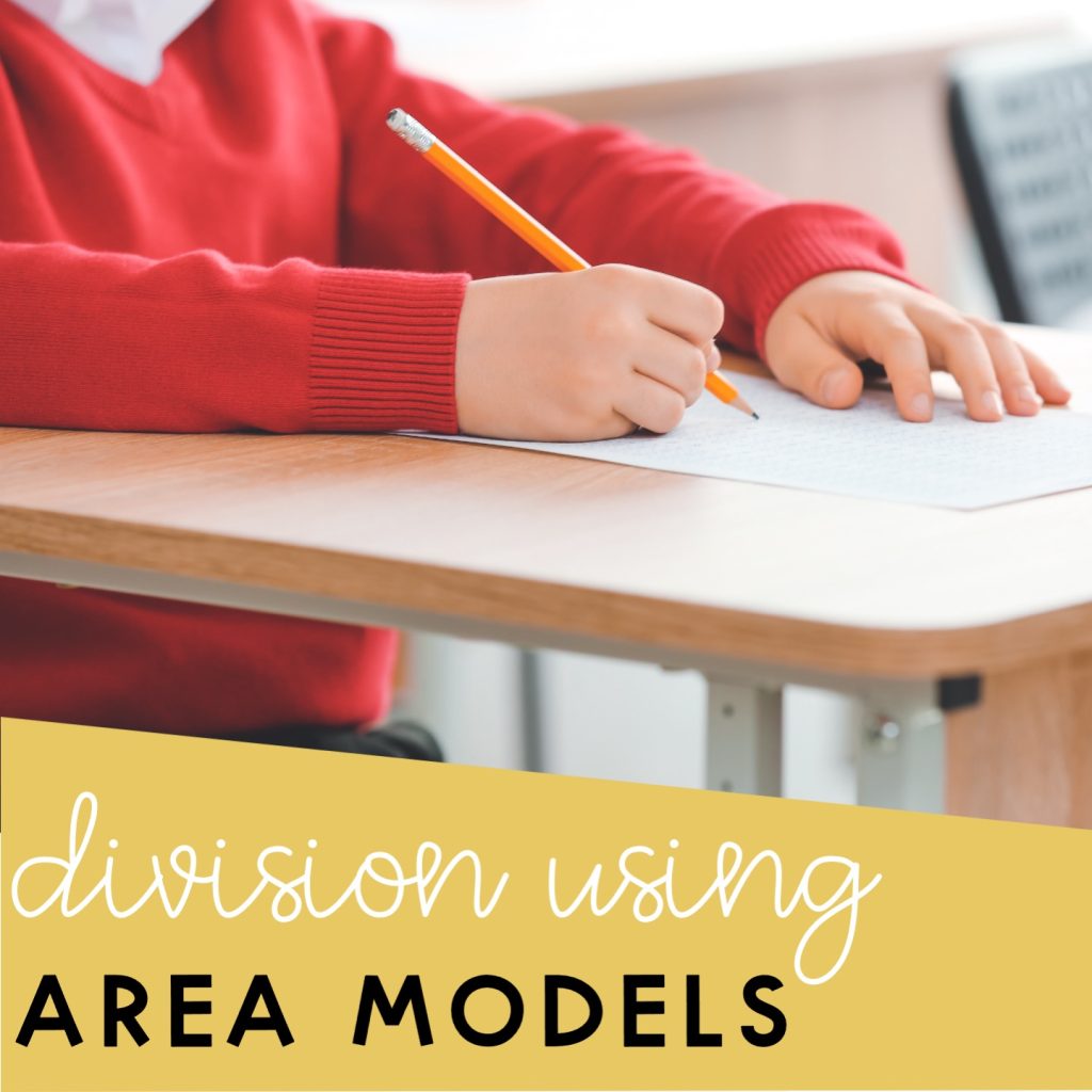 how to divide using area models