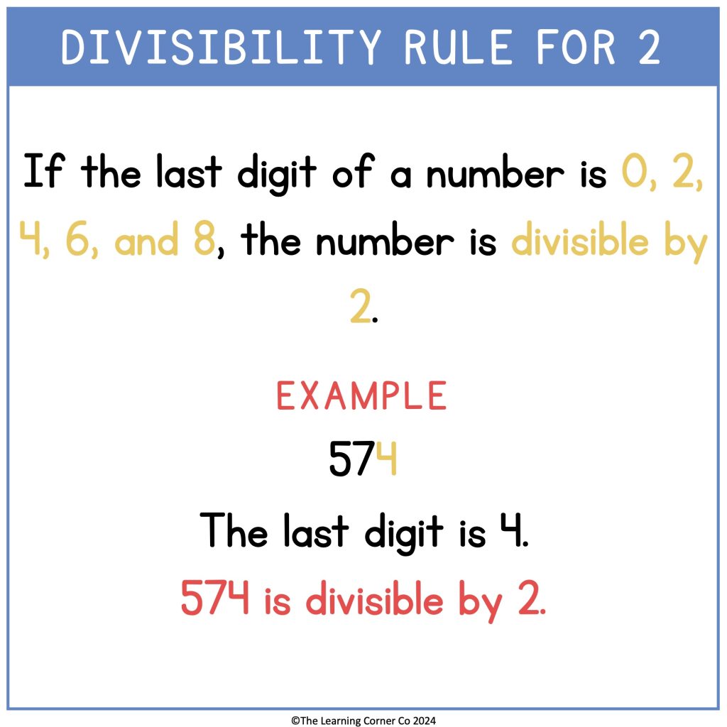 divisibility rule for 2