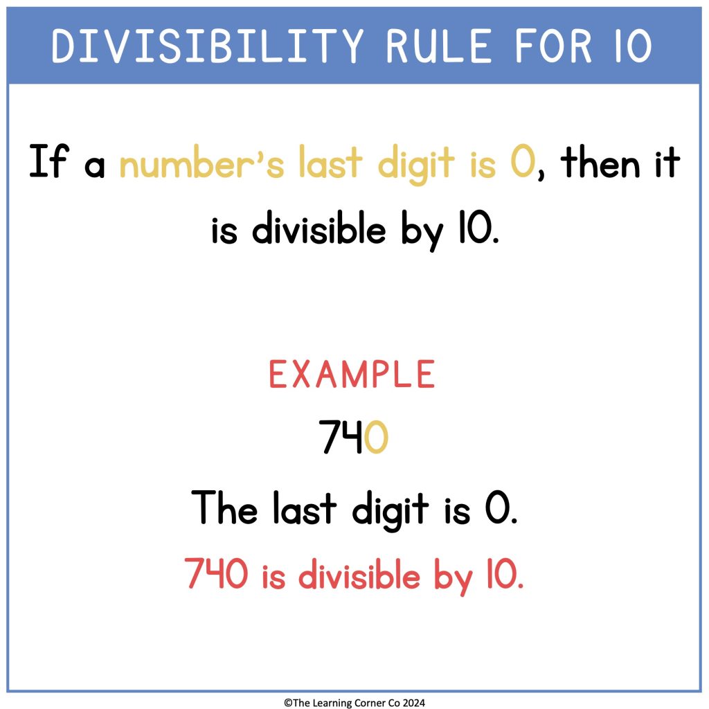 example of divisibility by 10