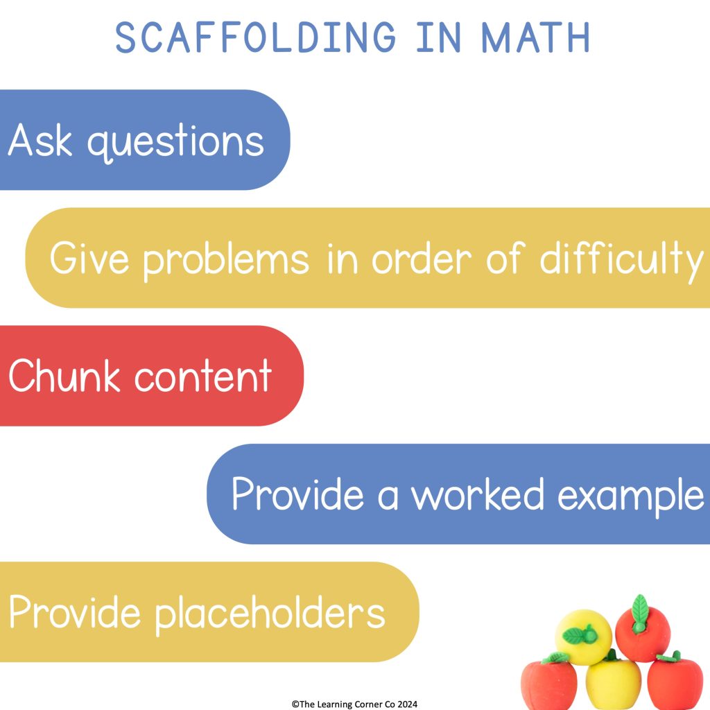 scaffolding in math