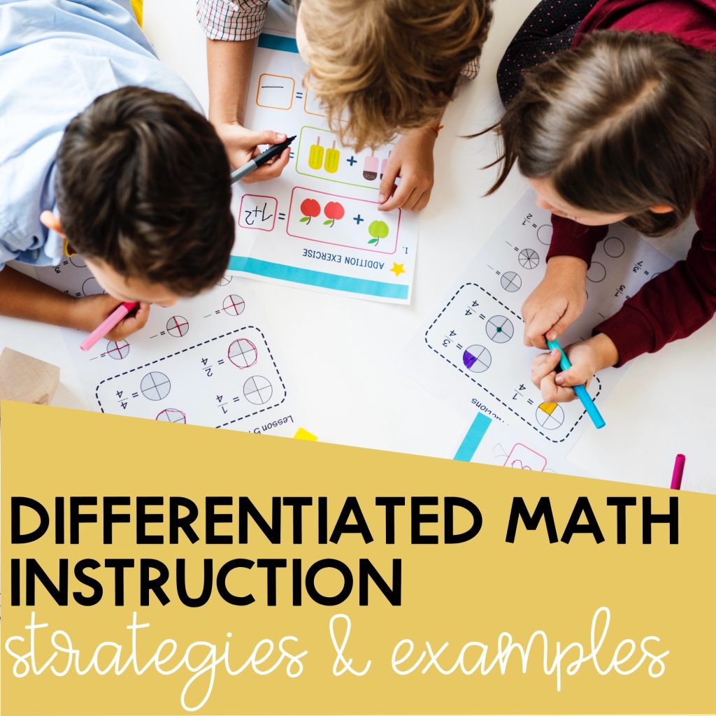 examples of differentiated math instruction