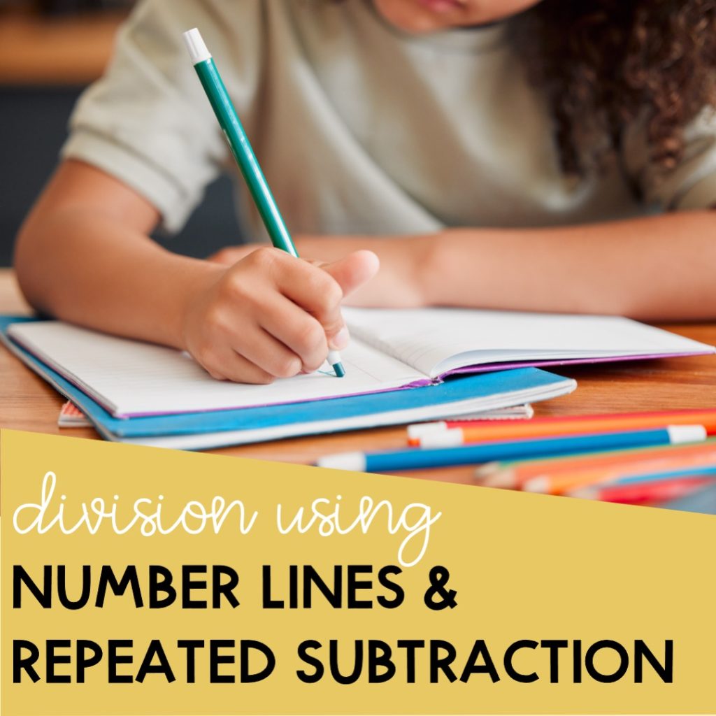 number lines and repeated subtraction