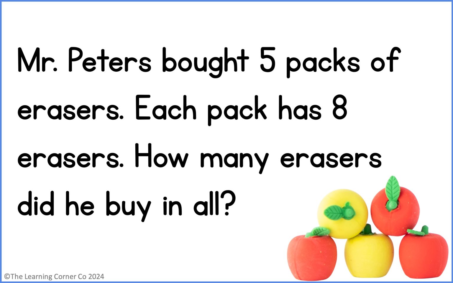 Multiplication using number lines and repeated addition